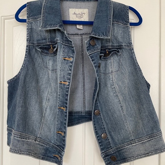 Jean vest 2XL. Vintage American rag. - Picture 4 of 4